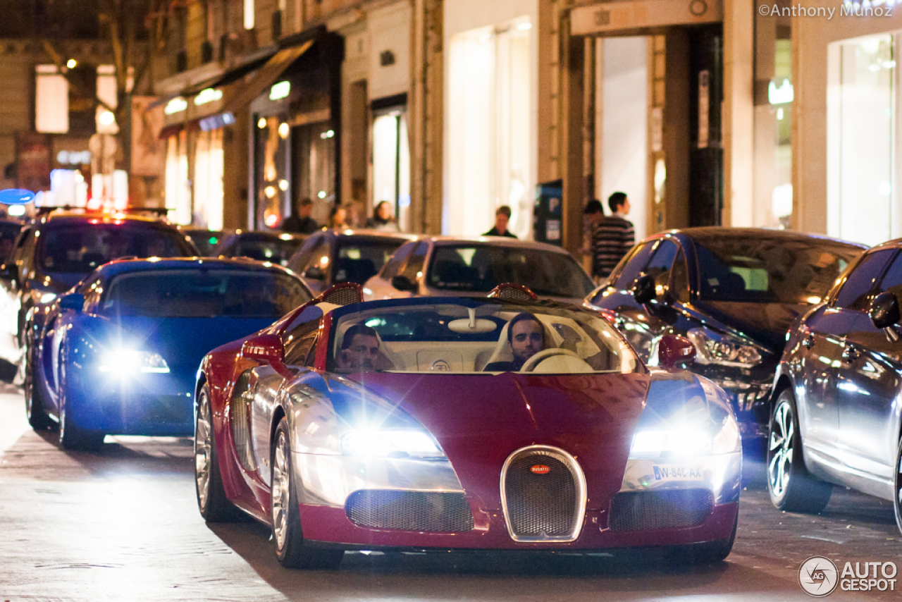 Bugatti Veyron trio meets Rimac Nevera in Monaco