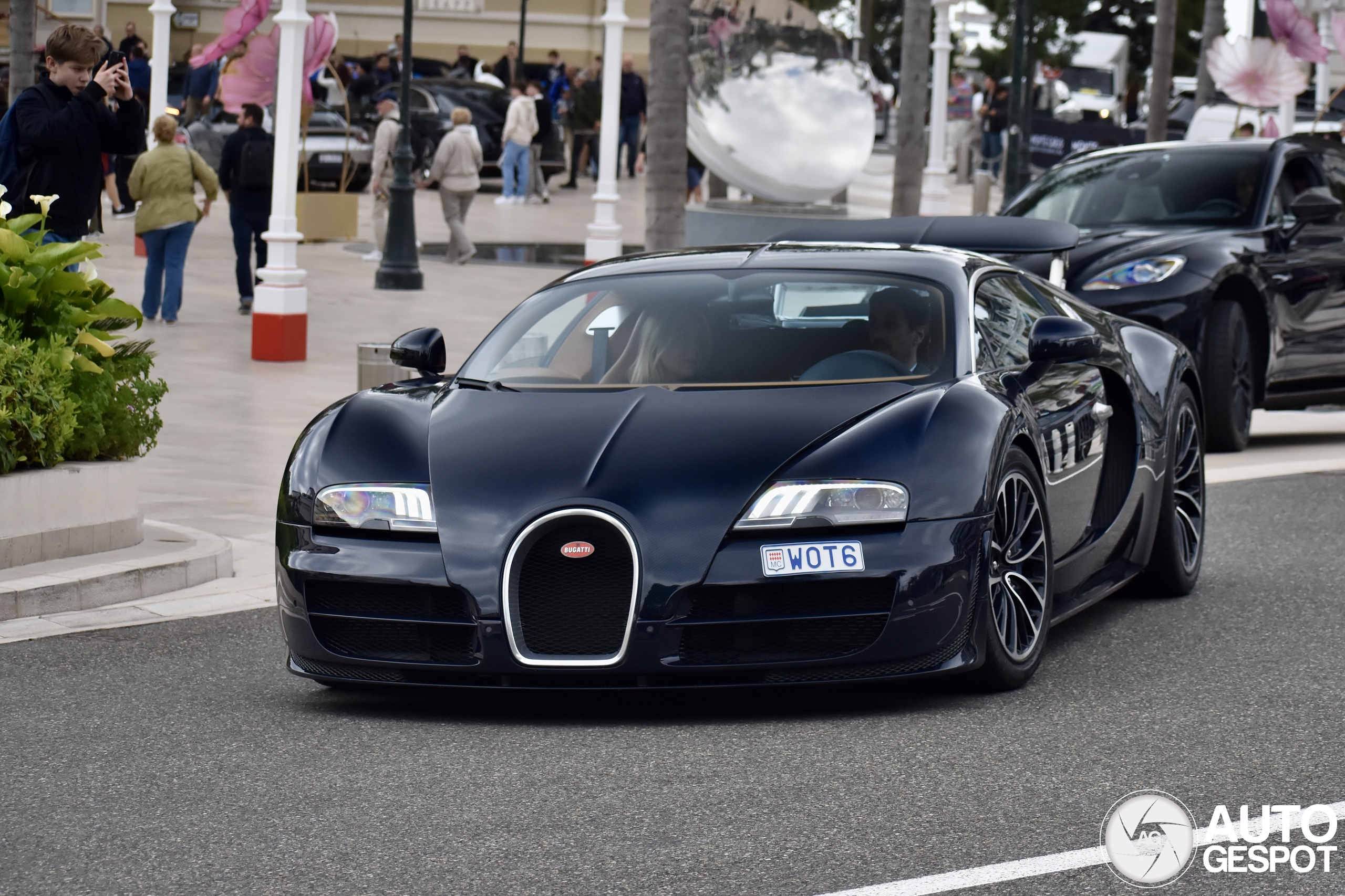 Bugatti Veyron trio meets Rimac Nevera in Monaco