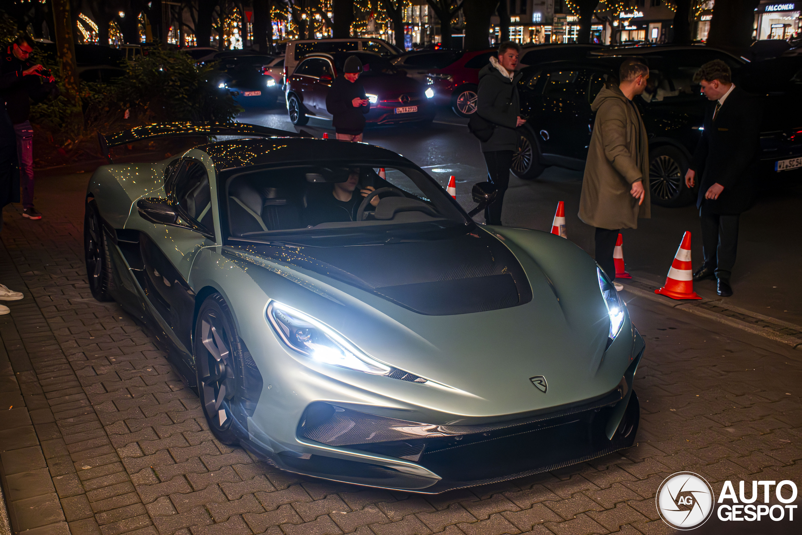 Bugatti Veyron trio meets Rimac Nevera in Monaco